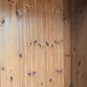Solid pine single wardrobe with drawer - Image 5