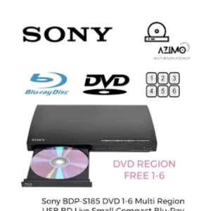 Sony BD-P185 blue ray player with HDMI, USB, and remote