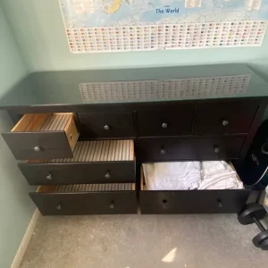 Chest of 8 Drawers - IKEA Hemnes, Black-Brown - Image 2