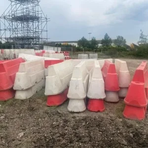 Water Filled Red & White Barriers - Image 3