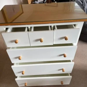 Bedroom Furniture Chest of Draws, Bedside Cabinet & Headboard - Image 7