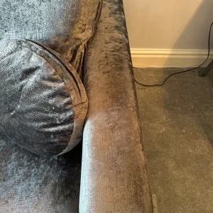 Two seater grey sofa - Image 4