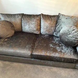Two seater grey sofa
