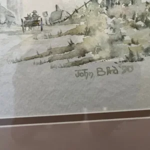 Pair of John Bird Watercolours - Image 4