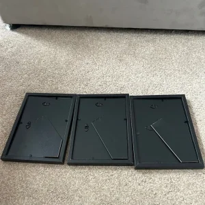 Set of 3 Black Photo Frames - Image 3