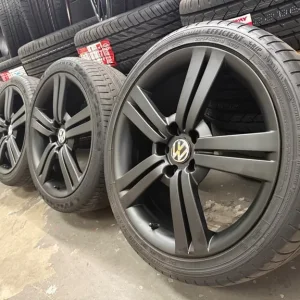 18” VW Badged Alloy Wheels with Tyres for VW Caddy, Golf, Audi A3