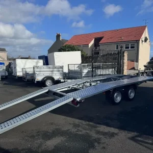 Jupiter 4m x 2.1m Twin Axle Car Transporter Beavertail 2700kg - Image 3
