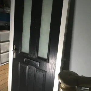 Composite front door complete with frame, locks, and keys - Image 2