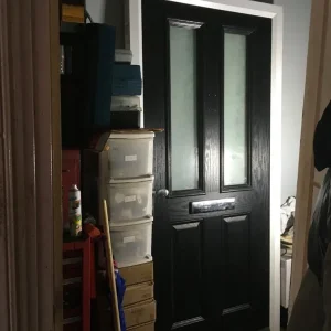 Composite front door complete with frame, locks, and keys - Image 3