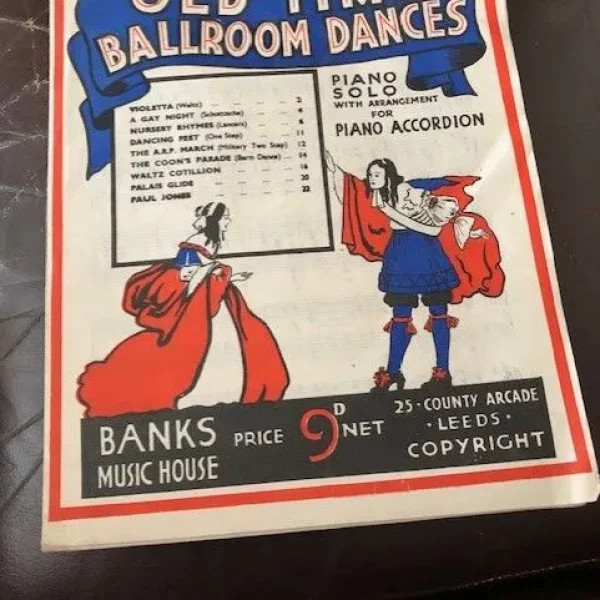 Vintage piano music sheets collection