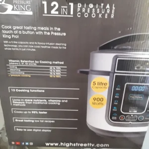 DIGITAL PRESSURE COOKER, NEVER BEEN USED - Image 8