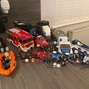 Playmobil police and fire bundle (used)