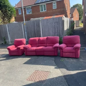 Recliners sofa and chair - Image 4