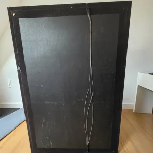 Stylish Black Wooden Wall Mirror - Image 4