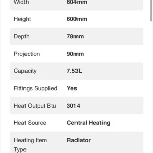 White double panel radiator - Image 5