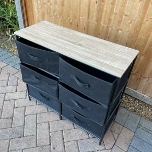 Black 6 drawer unit - Image 3