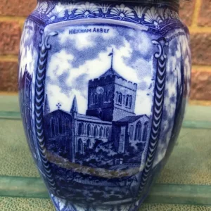 Ringtons LTD. Maling ware Blue & white Storage Jar and two vases - Image 5