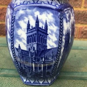 Ringtons LTD. Maling ware Blue & white Storage Jar and two vases - Image 7