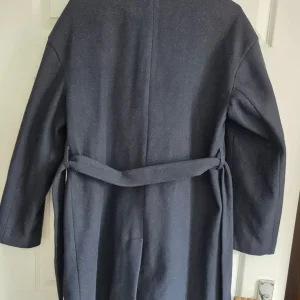 Women's Navy Overcoat with Belt - Image 6