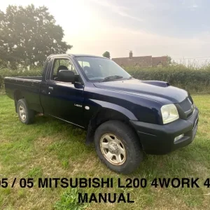2005 Mitsubishi L200 4x4 Work Pickup Manual