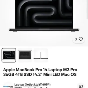 Apple MacBook Pro 14-inch with M3 Pro and 4TB SSD - Image 3