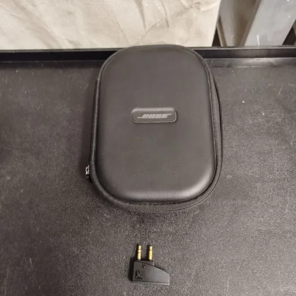 Bose QC45 Empty Case Black with Airplane Adapter