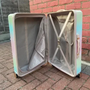 Dune London Pink Ombre Visit Olive Medium & Small Suitcase - Image 4