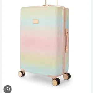Dune London Pink Ombre Visit Olive Medium & Small Suitcase - Image 8