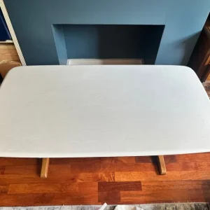 Wooden coffee table with white top - Image 4