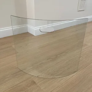 Curved Tempered Glass Fire Screen