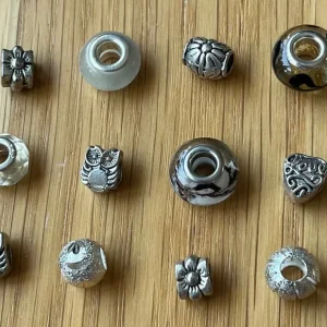 Beads & charms x 12 for bracelets