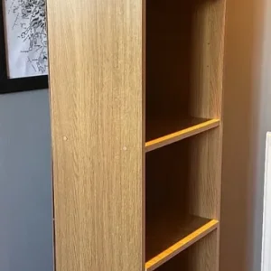 2 x Argos Home Maine Narrow Bookcase in Oak - Image 2