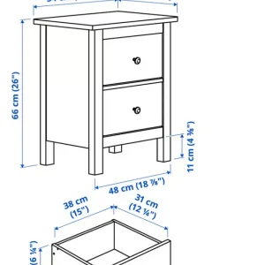 Ikea Hemnes Bedside Cabinets - Image 4