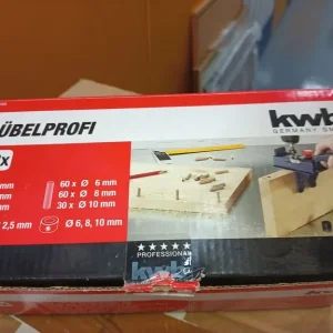Dowel Jig with Dowels and HSS Drill Bits