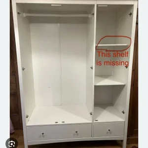 Cream Hastings triple wardrobe (M&S) - Image 2