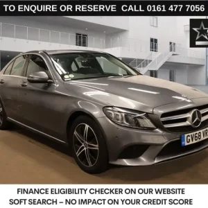 2019 Mercedes-Benz C-Class 1.5 C200 MHEV EQ Boost Sport (Premium) Saloon 4dr Petrol G-Tronic+ Eur...