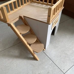 Two Indoor Luxury Hutches for Rabbit, Cat, or Small Dog - Image 2