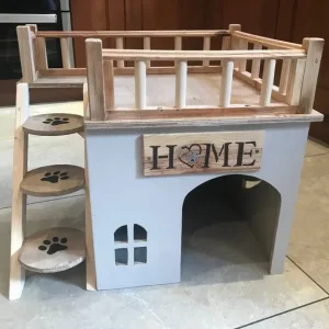 Two Indoor Luxury Hutches for Rabbit, Cat, or Small Dog - Image 5