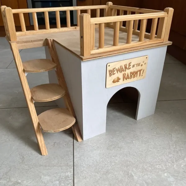 Two Indoor Luxury Hutches for Rabbit, Cat, or Small Dog