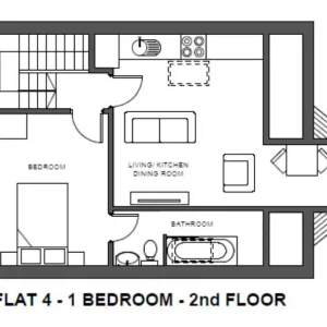 Double bedroom flat in Trowbridge, Wiltshire - Image 2