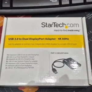 USB 3.0 to Dual DisplayPort Adapter – 4K 60Hz