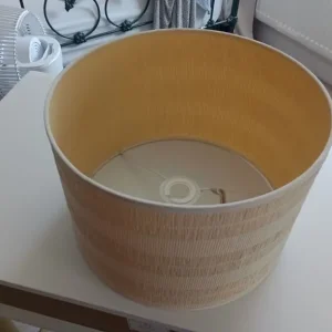 Ribbed Cream Boho Lampshade - Image 2