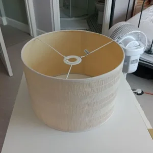 Ribbed Cream Boho Lampshade - Image 5