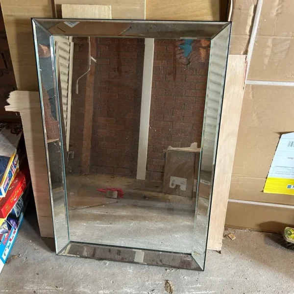Large wooden mirror