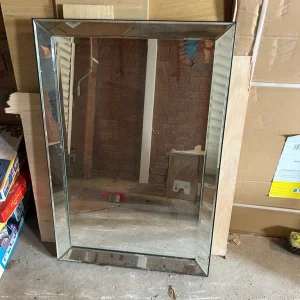 Large wooden mirror