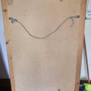 Antique Pine Bevelled Mirror - Image 3