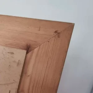 Antique Pine Bevelled Mirror - Image 4