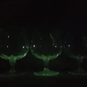 Uranium Glass Brandy Balloons - Image 3