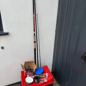 Fishing rod, reel, seat box & accessories