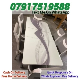 Dining Table with 4 or 6 Chairs - Image 7